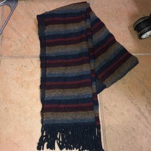 VINTAGE Tie rack lambs wool scarf